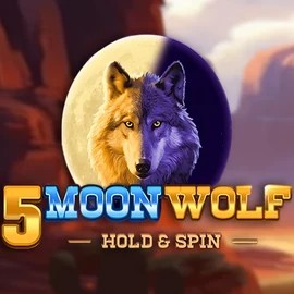 Official Slots logo: 5 Moon Wolf by Apparat Gaming at Azurslot Casino