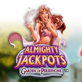 Almighty Jackpots: Garden of Persephone casino game by Novomatic – featured logo at Azurslot Casino