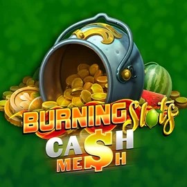 Burning Slots Cash Mesh slot logo by BF Games at Azurslot Casino