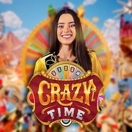 Logo of Crazy Time from Evolution at Azurslot Casino