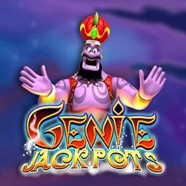 Genie Jackpots online game logo by Blueprint Gaming on azur-slot.net