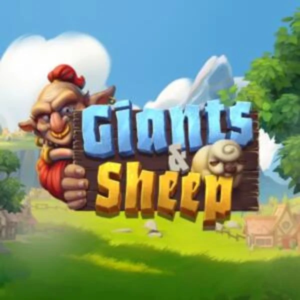 Giants and Sheep online game logo by Relax Gaming on azur-slot.net