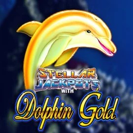 Dolphin Gold with Stellar Jackpots by Lightning Box Game, showcased at azur-slot.net – game logo