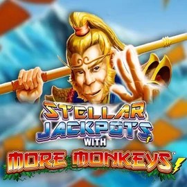 Stellar Jackpots with More Monkeys slot icon by Lightning Box Game, available at Azurslot Casino