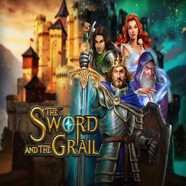 The Sword and the Grail logo by Play'n GO at Azurslot Casino