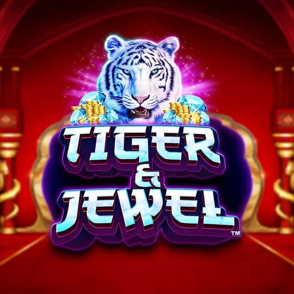 Slots logo of Tiger and Jewel from Greentube at Azurslot Casino