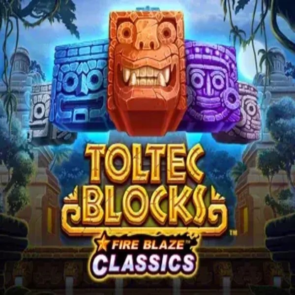 Fire Blaze: Toltec Blocks logo by Rarestone Gaming Azurslot Casino