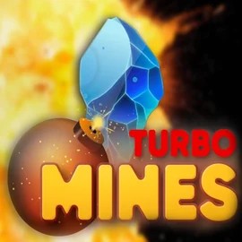 Turbo Mines logo by Turbo Games at Azurslot Casino